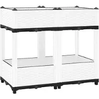 vidaXL "2026 Promotion" Hochbeet - Pflanzkasten - 80x40x71 cm - Polypropylen - Beete CC1621