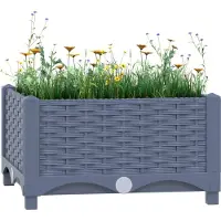 Furnicato Hochbeet 40x40x23 cm Polypropylen