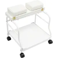 StarTech.com Tragbarer Fußbadwagen - Salon Rollwagen - Mit Rollen - Pediküre & Maniküre - Fußstütze - Montage - Weiß