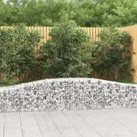 Prolenta Maison Exclusive - Gabionen mit Hochbogen 25 Stk. 400x50x40/60cm Verzinktes Eisen