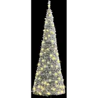 vidaXL "SALE 2026" Pop-Up-Weihnachtsbaum Künstlich Beschneit 100 LEDs 150 cm - Künstliche Weihnachtsbäume DE2907367