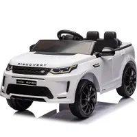 FCH 12V 4.5A.h LAND ROVER Discovery Sport Elektroauto Kinderauto,mit 2,4G Fernbedienung, LED Scheinwerfer, MP3, Hupe und Musik, Weiss