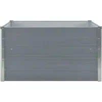vidaXL "im Sonderangebot"Hochbeet - CLORIS - Pflanzkasten - 100 x 100 x 45 cm Verzinkter Stahl Grau - NeuMöbel1567380