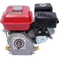 StarTech.com Benzinmotor - 4-Takt 215 cm³ 7,5 HP (4,4 kW) - Luftgekühlt - Einzylinder - Drehzahl 3600 U/min - Für Generator, Wasserpumpe, Hochdruckreiniger - Rot