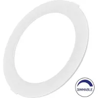 Braytron LED Panel Einbauleuchte rund 18W | Dimmbar | IP40 Ø 20,5 cm (deckenausschnitt) | weiß warmweiß (3000 K)