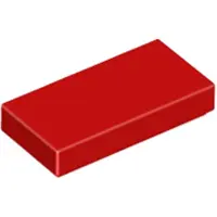 LEGO 1x2 Fliesen 3069 - 100 Stück Rot
