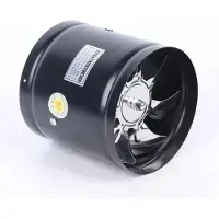 StarTech.com Abluftventilator - Runder Kanalventilator - Durchmesser 150 mm (15 cm) - Drehzahl 2800 U/min - Stromquelle AC - Legierter Stahl - Für Werkstatt, Keller, Lager - Farbe Schwarz