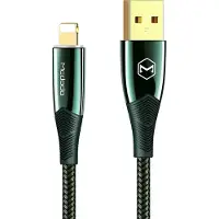 Mcdodo Shark 3A Lightning Ladekabel Nylon Bruchsicher Datenkabel Schnell Ladegerät Fast Charge für iPhone 1.2m grün