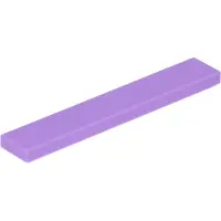 LEGO 1x6 Fliesen 6636 - 50 Stück Mittleres Lavendel
