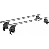 Menabo Omega | Dachträger Alfa Romeo - 147 2000-2010 - Aluminium - Länge 112 cm - Tragkraft 50 kg - 2er-Pack