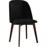 Mirjan 24 Stuhl Monti III, Esszimmerstuhl aus Buchenholz, 48x55x83 cm (Holzfarbe: Nuss, Stofffarbe: Kronos 07)