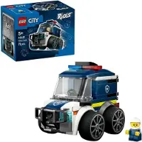 LEGO City Polizei LKW, Polizei Spielzeug, Inklusive Polizist Minifigur, Kreatives Spielzeug ab 5 Jahren, 60481