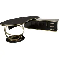 AEA Schick Büromöbelset Arbeitstisch Modern Kommode Couchtisch Homeoffice 3tlg.