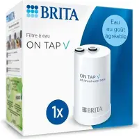 Brita Wasserfilterpatrone, ON TAP V, Ersatzfilter, Bis zu 4 Monate gefiltertes Wasser, 600 Liter