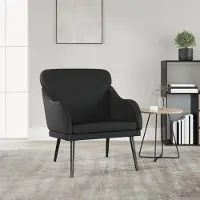 Prolenta Maison Exclusive - Sessel Schwarz 63x76x80 cm Kunstleder