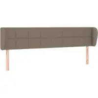 Syfax Kopfteil mit Ohren Taupe 163x23x78/88 cm Stoff