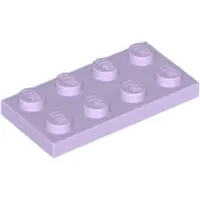 LEGO 100 Stück 3020 Platten Plates 2x4 Part Basic 100 Lavendel