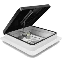 StarTech.com Dachlüfter für Wohnmobil/Wohnwagen - 35,6×35,6 cm - 12 V DC - Abluftventilator - Für Bad/Toilette - Weiß