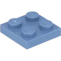 LEGO 2x2 Platten 3022 - 250 Stück Sandblau