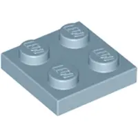 LEGO 2x2 Platten 3020 - 50 Stück Sandblau