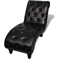 Syfax Chaiselongue Braun Kunstleder