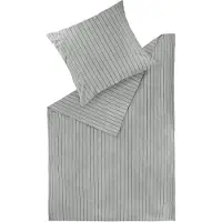 Schöner Wohnen Kollektion SCHÖNER WOHNEN-Kollektion Winter Bettwäsche SOFT STRIPE Grau 140 x 200 cm