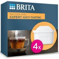 Brita MAXTRA PRO Expert Anti-Kalk Filterkartuschen, 4er Pack, Bis zu 600L gefiltertes Wasser, Reduziert Kalk, 50% biobasiert
