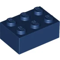 LEGO 2x3 Stein 3002 - 100 Stück Dunkelblau