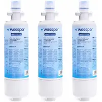 Wessper 3x interner Wasserfilter für Kühlschrank – kompatibel mit Beko Grundig Lamona Küppersbusch Blomberg, Ersatz 4874960100