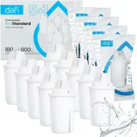Dafi Universelle Wasserfilterpatronen Wasserfilter, Plastik, Weiß, 10 Stück