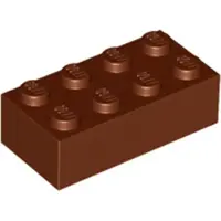 LEGO 50x Baustein 2x4, Rotbraun