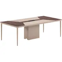 AEA Konferenztisch Beige mit Holzstruktur und modernem Design für Büro und Meeting