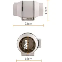 StarTech.com Abluftventilator 220V, HF-100 Rohrventilator, leise 2600 U/min, weiß, für Küche/Badezimmer/WC