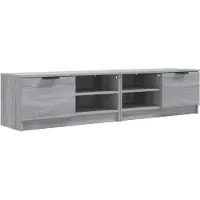 DKD Home Decor TV-Schränke 2 Stk. Grau Sonoma 80x35x36,5 cm Holzwerkstoff