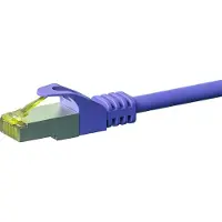 Dsit RJ45 Netzwerkkabel S/FTP (PiMF), mit CAT 7 Rohkabel, Violett, 20m