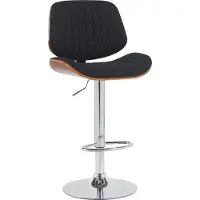 CLP Barhocker Clawson Stoff schwarz - natura/schwarz