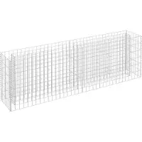 Syfax Gabionen-Hochbeet Verzinkter Stahl 180×30×60 cm