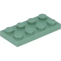 LEGO : 50 Platten, Größe 2x4 Noppen in Sandgrün