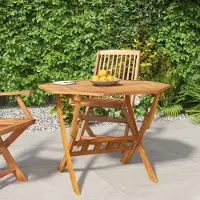 Prolenta Maison Exclusive - Klappbarer Gartentisch 90x75 cm Massivholz Akazie