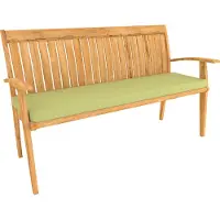 Pokar Bankauflage Bankkissen mit Abnehmbarem Bezug , Farbe:Grün, Größe:160x50