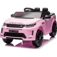 FCH 12V 4.5A.h LAND ROVER Discovery Sport Elektroauto Kinderauto,mit 2,4G Fernbedienung, LED Scheinwerfer, MP3, Hupe und Musik, Rosa
