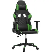 Syfax Gaming-Stuhl Schwarz und Grün Kunstleder