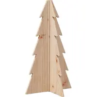 Syfax Weihnachtsbaum Holz zum Schmücken 69,5 cm Massivholz Kiefer