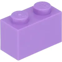 LEGO 100 Stück 3004 Stein Brick 1x2 Part Basic Steine 100 Mittleres Lavendel