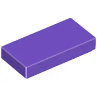 LEGO 1x2 Fliesen 3069 - 100 Stück Dunkles Lila