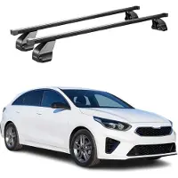 Menabo Dachträger Grundtäger für Kia Pro Ceed 2018-2025 75kg Stahl Schwarz 2 tlg