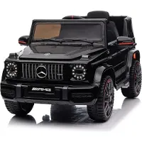 FCH Elektroautos für Kinder Mercedes Benz G63 AMG mit 12V Elektrofahrzeug 2,4G Fernbedienung, 2-türiges Kinder-Elektrofahrzeug mit MP3