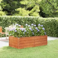 vidaXL "Rabatt" Garten-Hochbeet/Pflanzgefäß/Pflanzkübel - Rostig 160x80x45 cm Cortenstahl - Beete CC1007