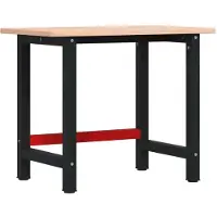Syfax Werkbank 100x60x81,5 cm Massivholz Buche Rechteckig