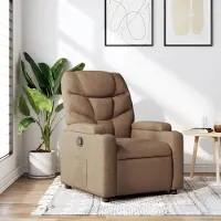 Prolenta Maison Exclusive - Relaxsessel Braun Stoff